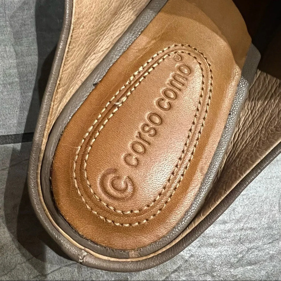 Corso como briannah flat leather mule in tan. Size 9 - Picture 4 of 7